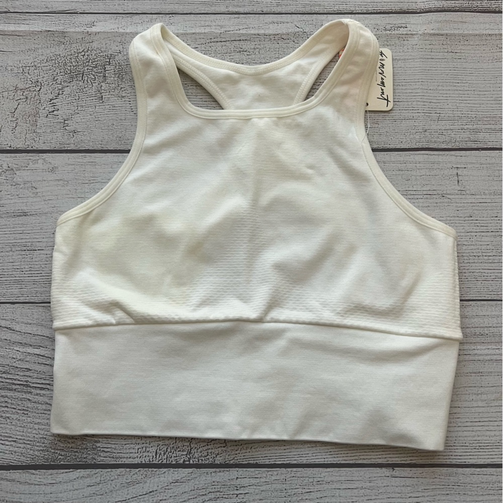 FP Movement Women's Every Single Time Bra NWT Size XS/S - White